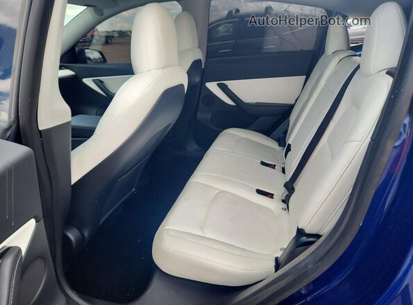 5YJYGDEF1LF049636 2020 TESLA MODEL Blue Вид задніх сидінь