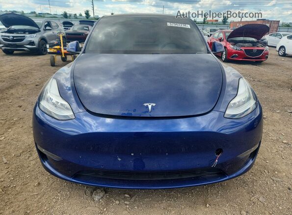 5YJYGDEF1LF049636 2020 TESLA MODEL Blue Вид спереду