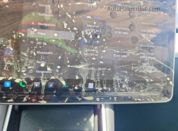 5YJYGDEF1LF049636 2020 TESLA MODEL Blue Вид щитка приладів
