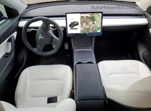5YJYGDEF1MF305226 2021 TESLA MODEL Black Dashboard view