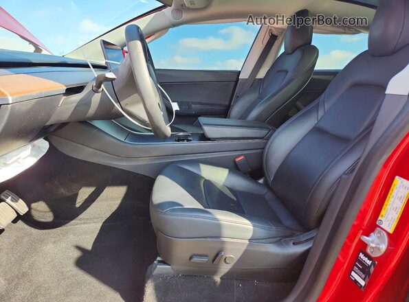 5YJYGDEF4LF002228 2020 TESLA MODEL Red წინა სალონის ხედი