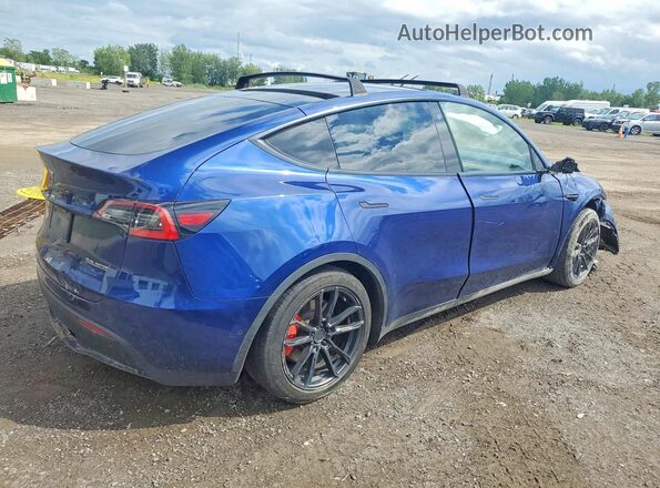 5YJYGDEF4MF089324 2021 TESLA MODEL Blue Trasero derecho