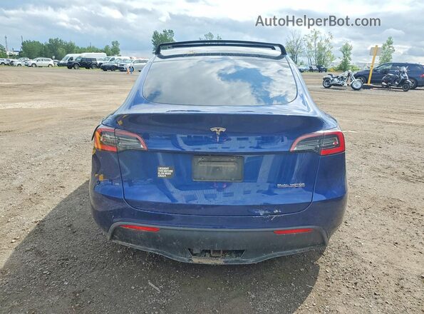 5YJYGDEF4MF089324 2021 TESLA MODEL Blue Vista trasera