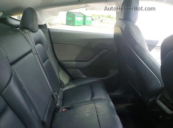 5YJYGDEF4MF089324 2021 TESLA MODEL Blue Vista de los asientos traseros