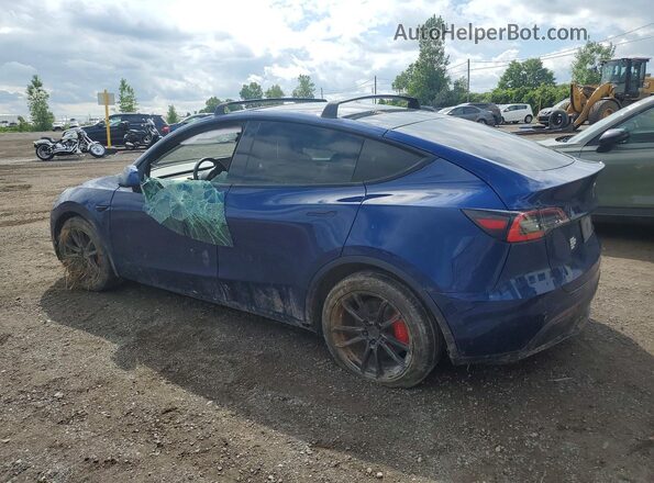 5YJYGDEF4MF089324 2021 TESLA MODEL Blue Trasero izquierdo
