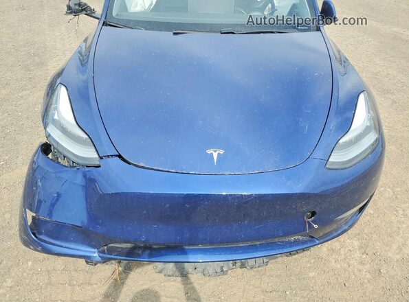 5YJYGDEF4MF089324 2021 TESLA MODEL Blue Vista interior trasera