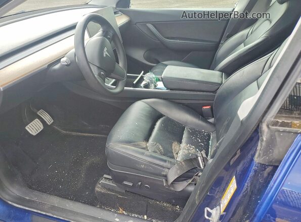 5YJYGDEF4MF089324 2021 TESLA MODEL Blue Vista interior delantera