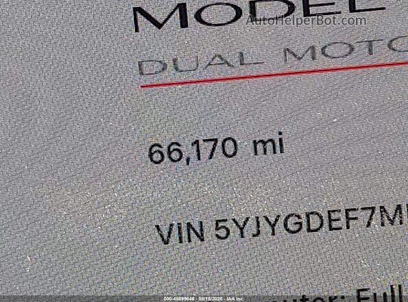 5YJYGDEF7MF092007 2021 TESLA MODEL Y Gray 