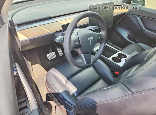 5YJYGDEF7MF252712 2021 TESLA MODEL White Dashboard view