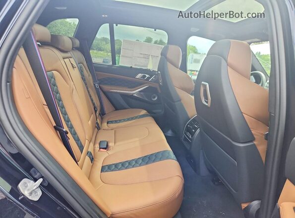 5YM13ET0XT9250342 2026 BMW X5 Blue Rear interior view