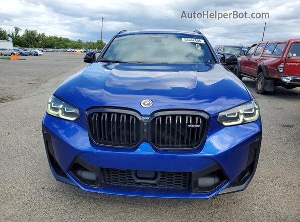 5YM23EC00N9N37115 2022 BMW X4 Blue Front view