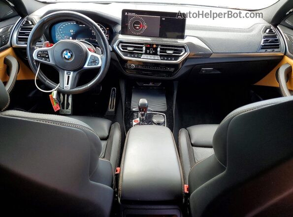5YM23EC00N9N37115 2022 BMW X4 Blue Dashboard view