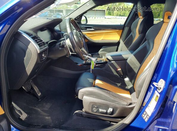 5YM23EC00N9N37115 2022 BMW X4 Blue Front interior view
