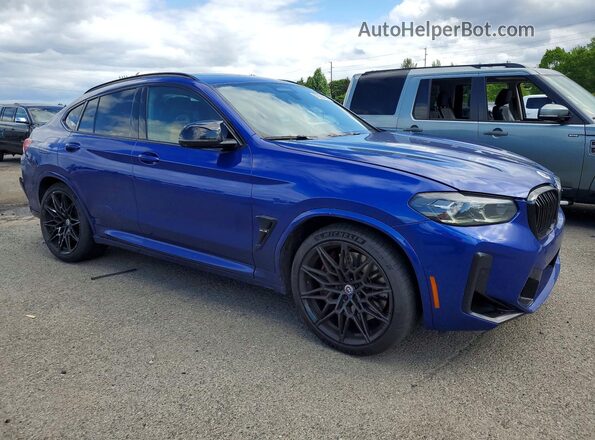 5YM23EC00N9N37115 2022 BMW X4 Blue Front right
