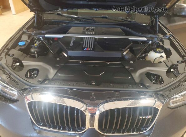 5YM23EC05P9P76582 2023 BMW X4 Gray Շարժիչի բաժամունքի տեսք