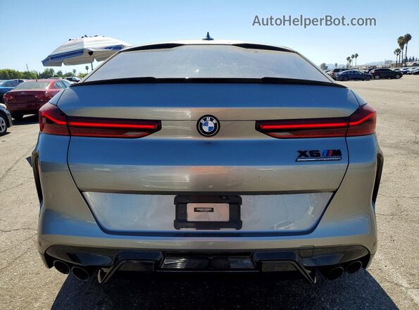 5YMCY0C00M9E86449 2021 BMW X6 Серый Вид сзади
