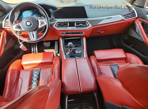 5YMCY0C01M9E19441 2021 BMW X6 Gray Вид панелі приладів