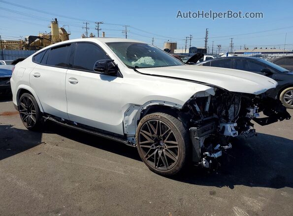 5YMCY0C05P9R41992 2023 BMW X6 White Передня права чверть