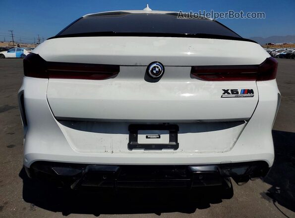 5YMCY0C05P9R41992 2023 BMW X6 White Вид ззаду