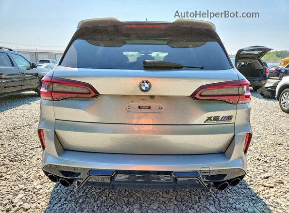 5YMJU0C08M9G38996 2021 BMW X5 Silver Rear view