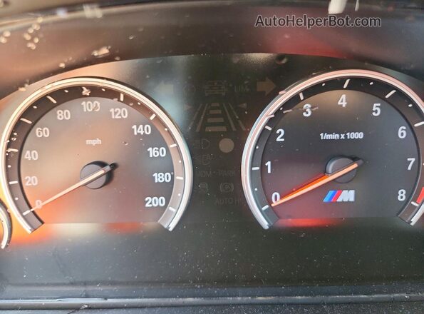 5YMKT6C51G0R78972 2016 BMW X5 Black Instrument cluster view