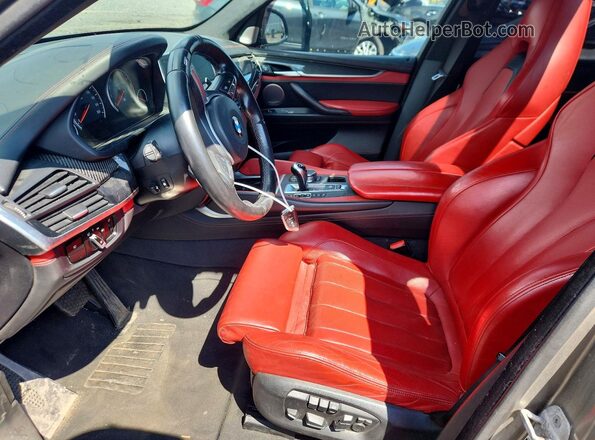 5YMKT6C58H0R79599 2017 BMW X5 Серый Вид салона спереди