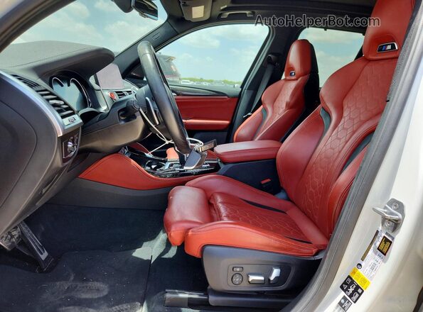 5YMTS0C00LLT10131 2020 BMW X3 White Widok wnętrza z przodu