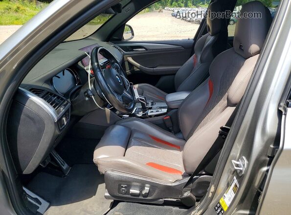 5YMTS0C03L9B17410 2020 BMW X3 Gray Widok wnętrza z przodu