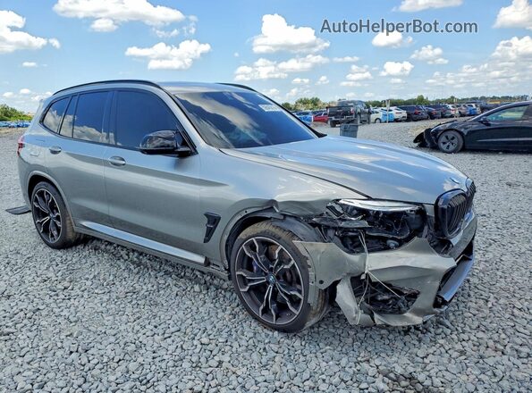 5YMTS0C06LLT10313 2020 BMW X3 Серый Передняя правая четверть