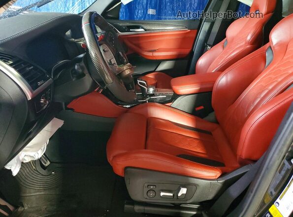 5YMTS0C06M9H06355 2021 BMW X3 Black Widok wnętrza z przodu