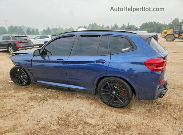 5YMTS0C07M9F20694 2021 BMW X3 Blue Tył lewy
