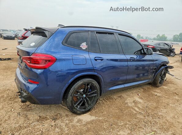 5YMTS0C07M9F20694 2021 BMW X3 Blue Tył prawy