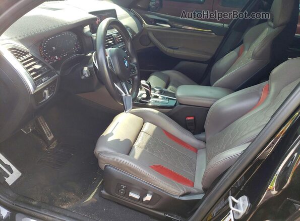 5YMTS0C08M9G40441 2021 BMW X3 Black Front interior view