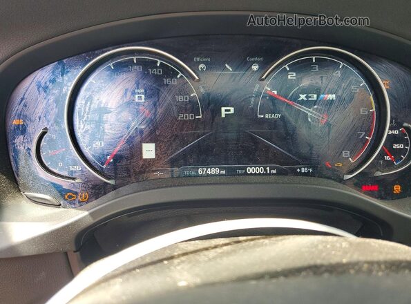5YMTS0C09LLT09835 2020 BMW X3 Red Սարքավորումների վահանակի տեսք