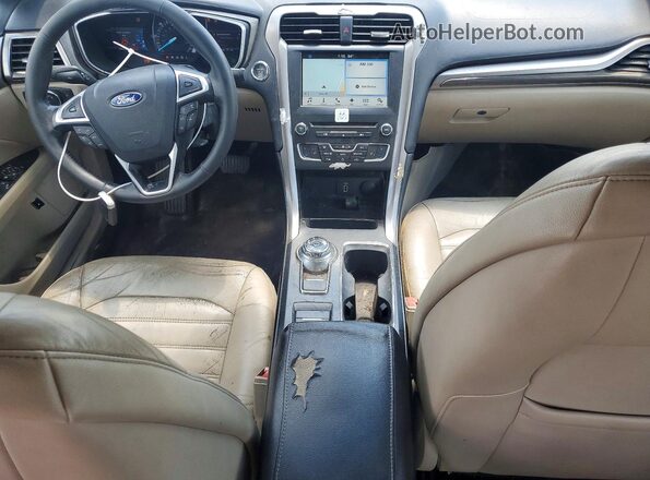 3FA6P0LU0HR108088 2017 FORD FUSION White Вид щитка приладів