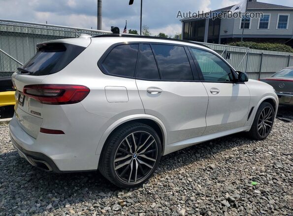 5UXJU4C01LL227744 2020 BMW X5 White Передня права чверть