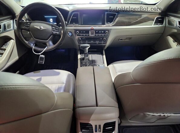 KMHGN4JE5JU251300 2018 GENESIS G80 White Սարքավորումների վահանակի տեսք