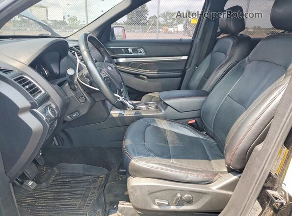 1FM5K8GT9HGD15084 2017 FORD EXPLORER Black Widok deski rozdzielczej