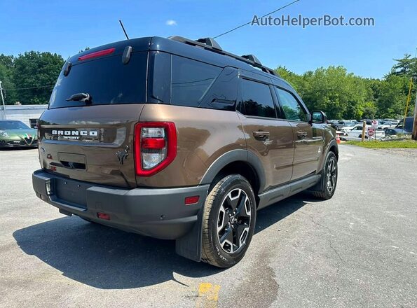 3FMCR9C65NRE00159 2022 FORD BRONCO Коричневый Передняя правая четверть