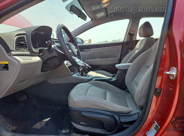 5NPD84LF0HH174084 2017 HYUNDAI ELANTRA Red წინა პანელის ხედი