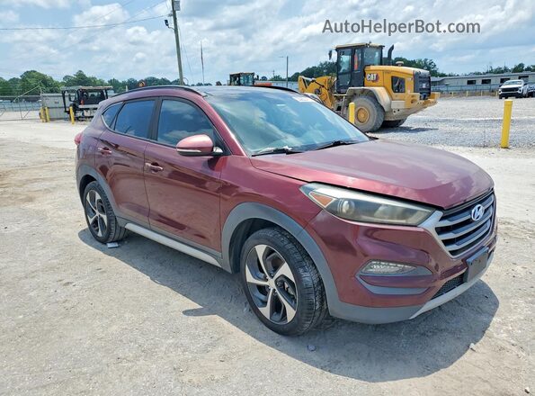 KM8J33A27JU631105 2018 HYUNDAI TUCSON Red Դիմացի տեսք