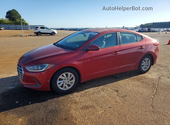 5NPD74LF0HH197870 2017 HYUNDAI ELANTRA Red Rear left