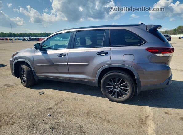 5TDJZRFH2KS963638 2019 TOYOTA HIGHLANDER Gray Հետևի աջ