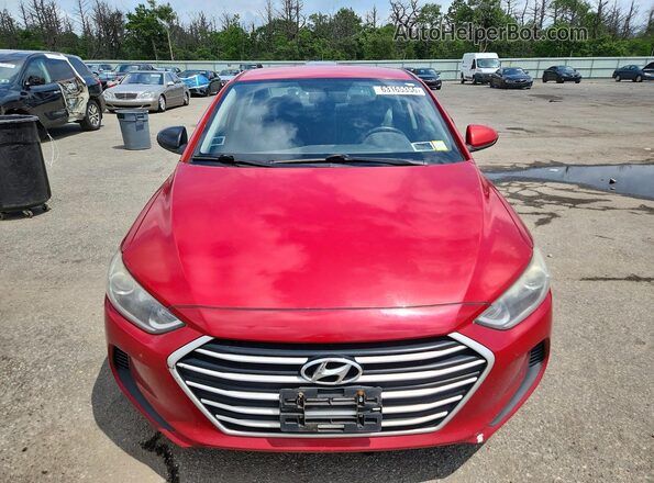 5NPD84LF1JH219930 2018 HYUNDAI ELANTRA Red უკანა ხედი