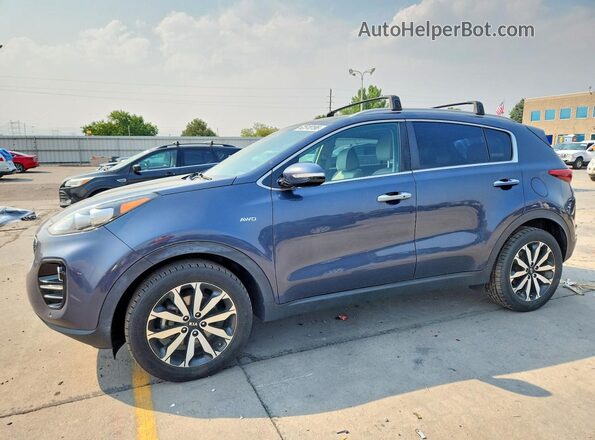 KNDPNCAC0H7152700 2017 KIA SPORTAGE Blue Tył lewy