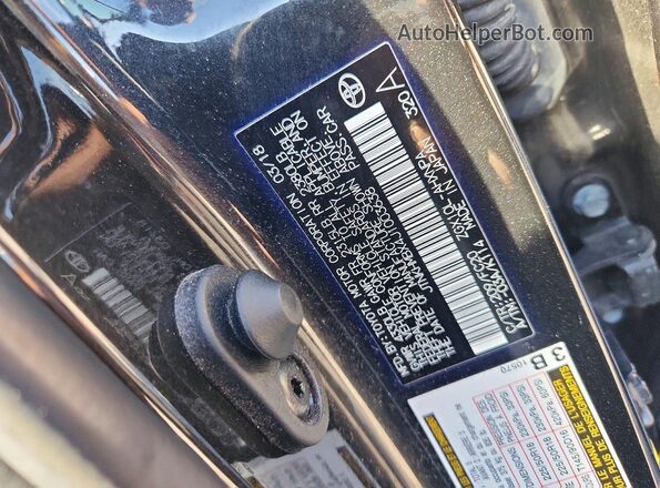 JTNKHMBX4J1003638 2018 TOYOTA C-HR Black VIN კოდის სტიკერის ხედი