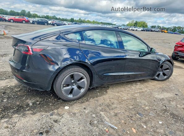 5YJ3E1EA5NF370214 2022 TESLA MODEL Black Delantero derecho