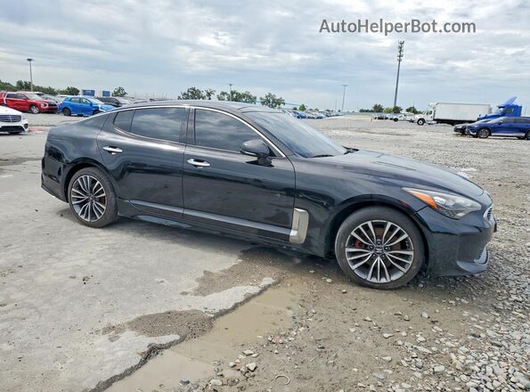 KNAE25LA4J6012228 2018 KIA STINGER Black წინა ხედი