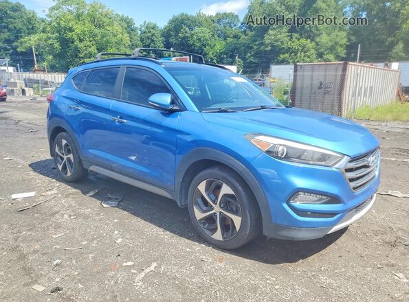 KM8J3CA22HU302905 2017 HYUNDAI TUCSON Blue Widok z przodu