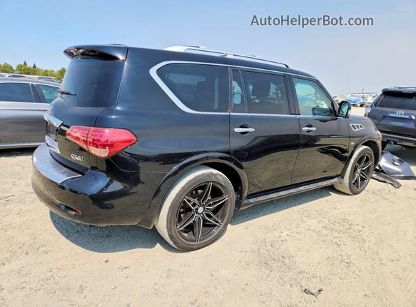 JN8AZ2NF4G9612621 2016 INFINITI QX80 Черный Передняя правая четверть